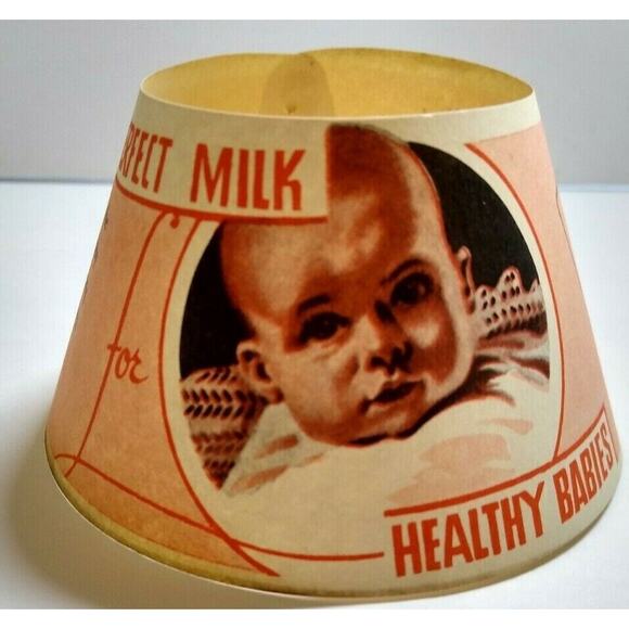 Vintage 1940s Milk Baby Bottle Collar Healthy Babies Art Original Wolf Envelope - Picture 1 of 7